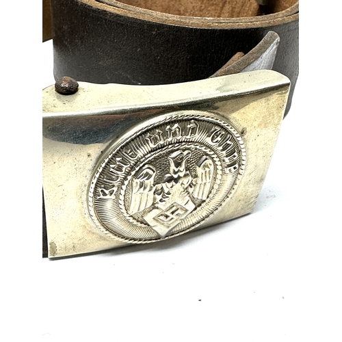 14 - German Hitler youth buckle & leather belt