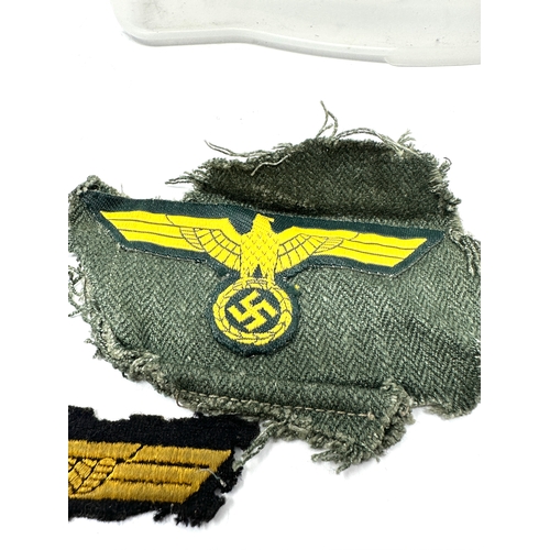 26 - 3 ww2 german cloth breast eagles inc kriegsmarine cut from uniform