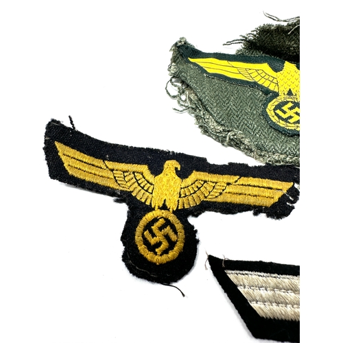 26 - 3 ww2 german cloth breast eagles inc kriegsmarine cut from uniform