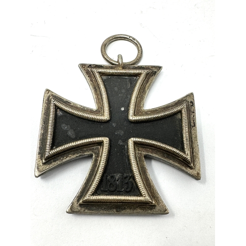 62 - ww2 German 2nd class iron cross ring stamp maker mark as shown in image