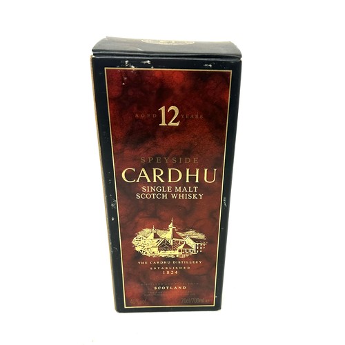 12 - Cased Cardhu aged 12 years single malt whisky