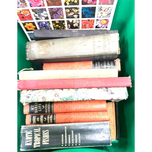 242 - Two boxes of vintage books