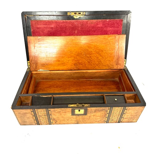 293 - Very large victorian Turnbridge ware writing box, approximate measurements: Height 7 inches Width 19... 