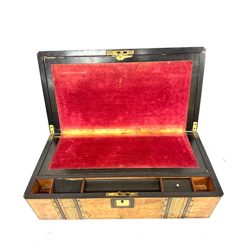 293 - Very large victorian Turnbridge ware writing box, approximate measurements: Height 7 inches Width 19... 