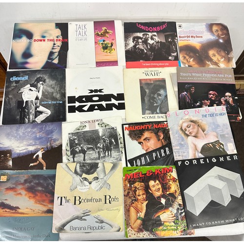 141 - Selection of UK 45rpm Record singles 70s/ 80s/ 90s with all picture sleeves approx 40