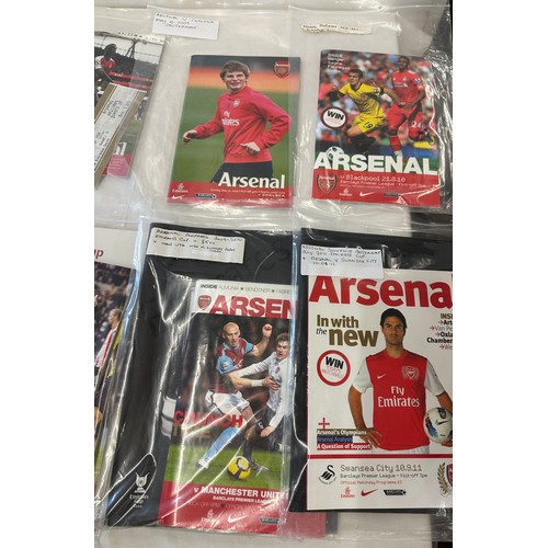 310 - Selection of vintage football programs includes Arsenal etc