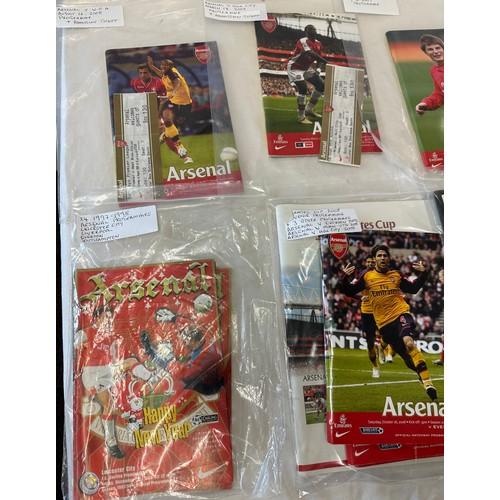 310 - Selection of vintage football programs includes Arsenal etc