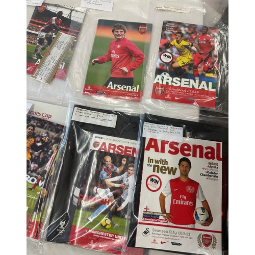 310 - Selection of vintage football programs includes Arsenal etc