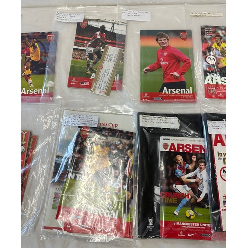 310 - Selection of vintage football programs includes Arsenal etc