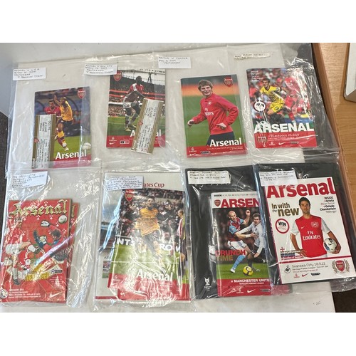 310 - Selection of vintage football programs includes Arsenal etc