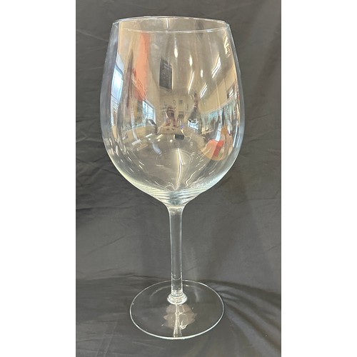 118 - Large decorative wine glass 20 inches tall 7 inches diameter