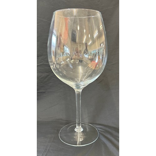 118 - Large decorative wine glass 20 inches tall 7 inches diameter