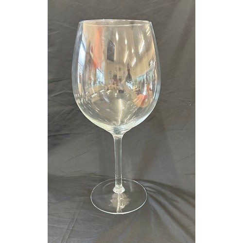 118 - Large decorative wine glass 20 inches tall 7 inches diameter