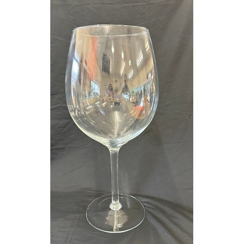 118 - Large decorative wine glass 20 inches tall 7 inches diameter