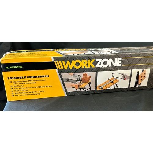 290 - Boxed Workzone folding work bench