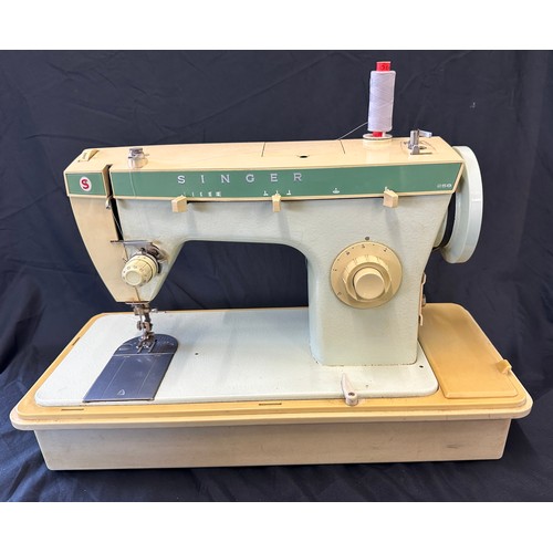 295 - Vintage cased singer sewing machine, s 258, untested