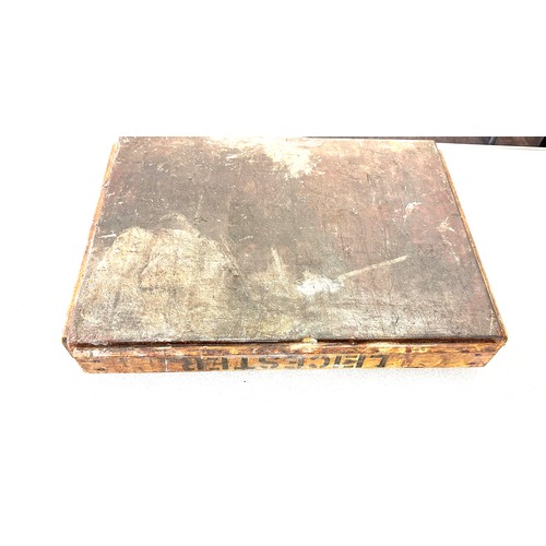 296 - Vintage butchers block marked 