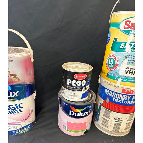 286 - Large selection of assorted paint includes Dulux etc