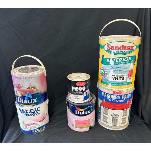 286 - Large selection of assorted paint includes Dulux etc