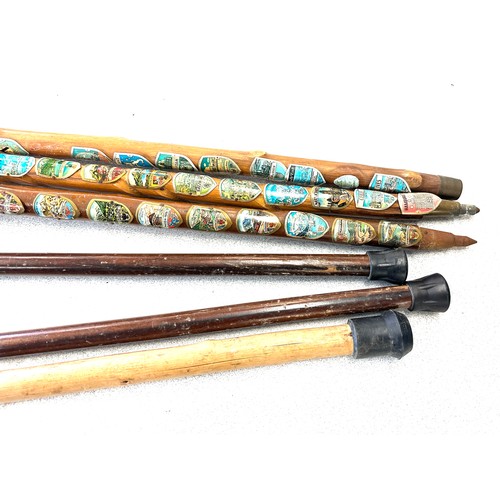 120 - Selection of vintage and later walking sticks