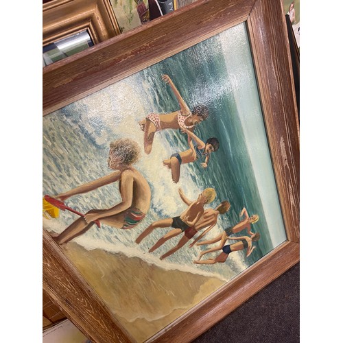 337 - Large selection of framed paintings mostly by J.J Abraham, there are approximately 30+