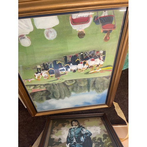 337 - Large selection of framed paintings mostly by J.J Abraham, there are approximately 30+