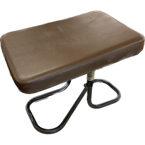 338 - Retro 60s footstool, measures approximately Height 16 inches, Width 15 inches Depth 21 inches