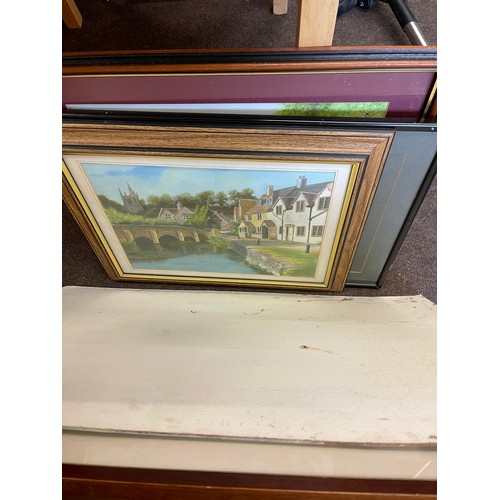 337 - Large selection of framed paintings mostly by J.J Abraham, there are approximately 30+