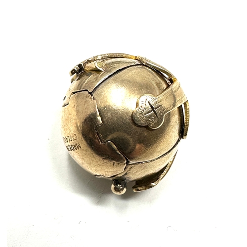 38 - Large Vintage 9ct gold & silver masonic orb weight 13g