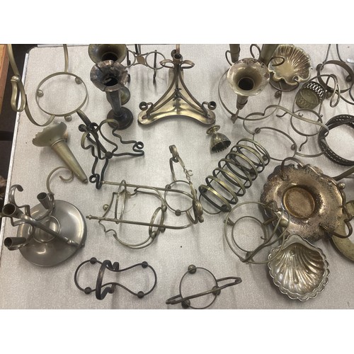 252 - Large selection of silver plated items includes part sets, trays etc