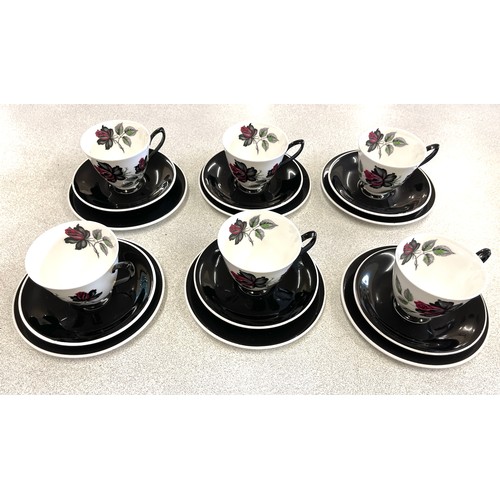 534 - Six Royal Albert Masquerade trio sets