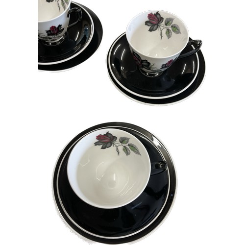 534 - Six Royal Albert Masquerade trio sets