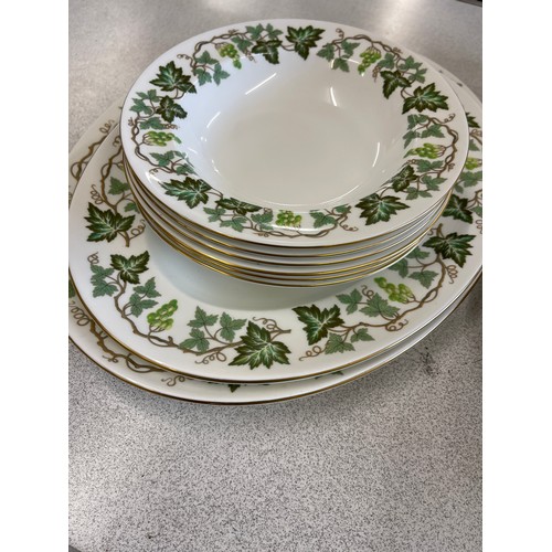 528 - Wedgwood Santa Clara pattern part dinner service to include meat plates, gravy jug, tureens etc