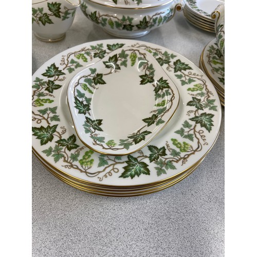 528 - Wedgwood Santa Clara pattern part dinner service to include meat plates, gravy jug, tureens etc