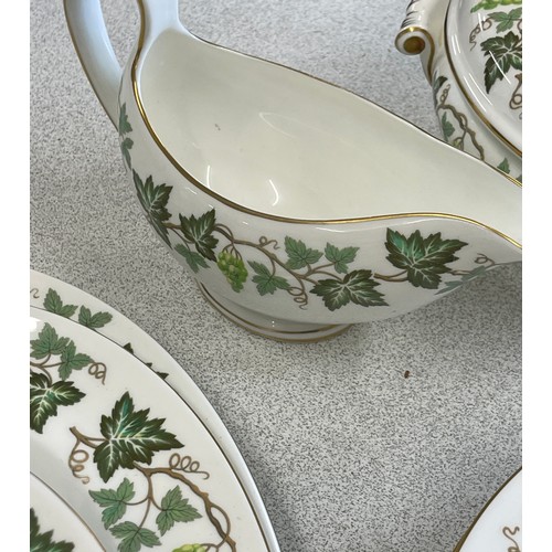 528 - Wedgwood Santa Clara pattern part dinner service to include meat plates, gravy jug, tureens etc