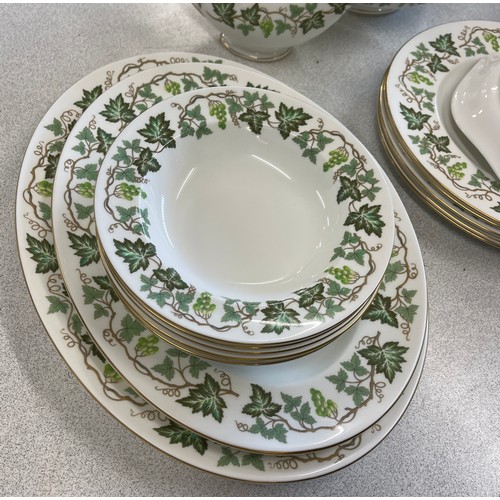 528 - Wedgwood Santa Clara pattern part dinner service to include meat plates, gravy jug, tureens etc