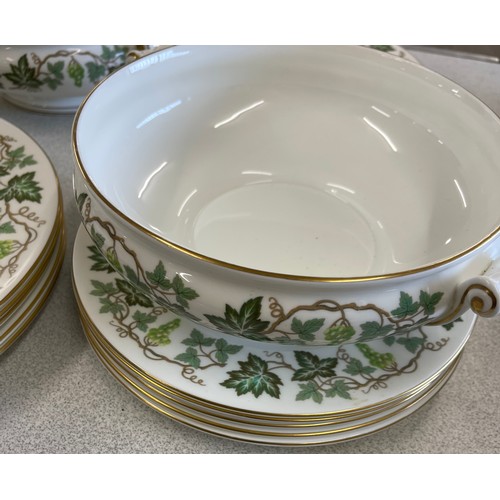 528 - Wedgwood Santa Clara pattern part dinner service to include meat plates, gravy jug, tureens etc