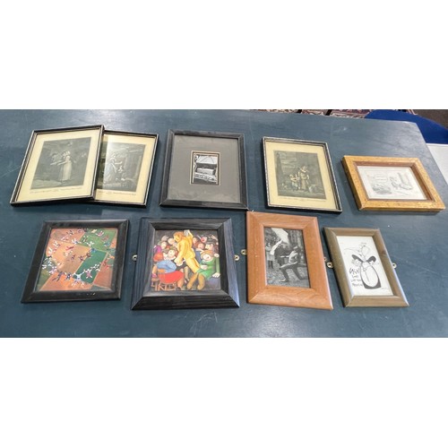 152 - Selection of vintage framed prints to include Cries of London etc