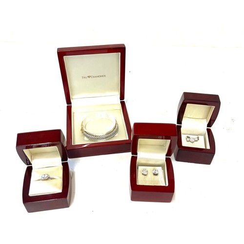 504 - Selection of boxed Tru Diamonds costume jewellery