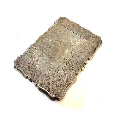 503 - Silver hallmarked Victorian card case- Birmingham silver hallmarked date letter Z- Weighs approx 71 ... 