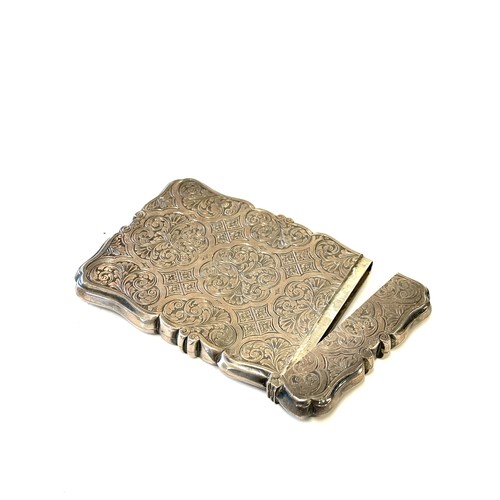 503 - Silver hallmarked Victorian card case- Birmingham silver hallmarked date letter Z- Weighs approx 71 ... 