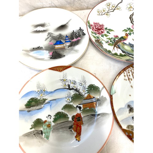 527 - Ten oriental collectors plates- marks to some of the bases