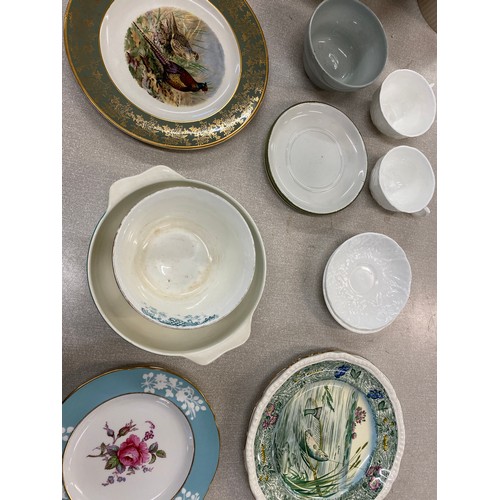 317 - Selection miscellaneous to include named pottery  Royal Doulton, Spode, glassware etc