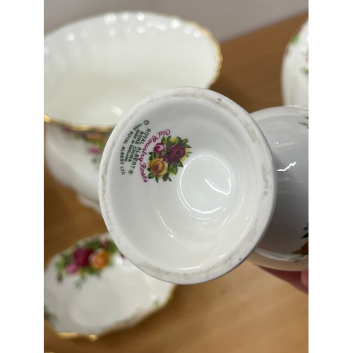 536 - Selection of Royal Albert Old Country Rose and other to include clock, jardinere, vase etc