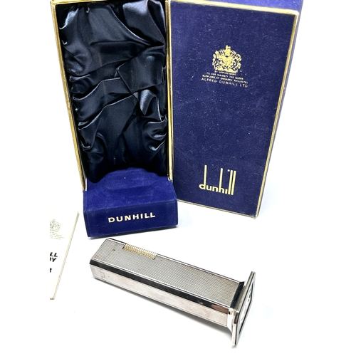 Vintage Dunhill Tallboy Table lighter with original box and