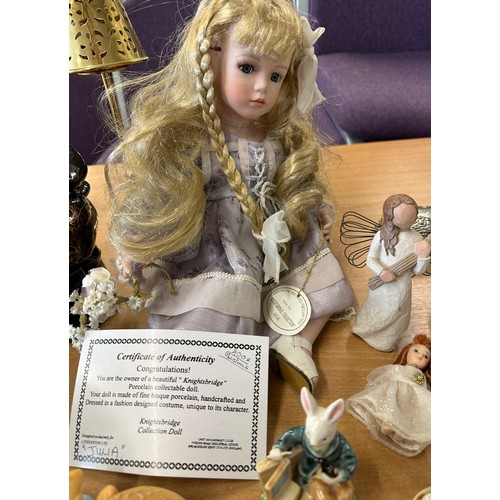 253 - Large selection of miscellaneous items includes Willow tree angel of Autumn, 1:12 scale dolls house ... 