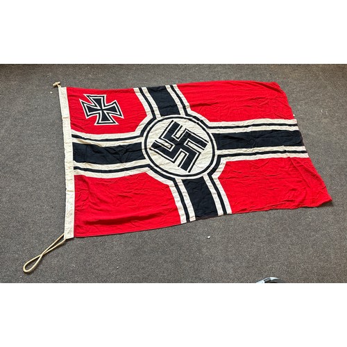 179 - Original WWII German Nazi battle flag, approximate measurement: 88cm by 130cm