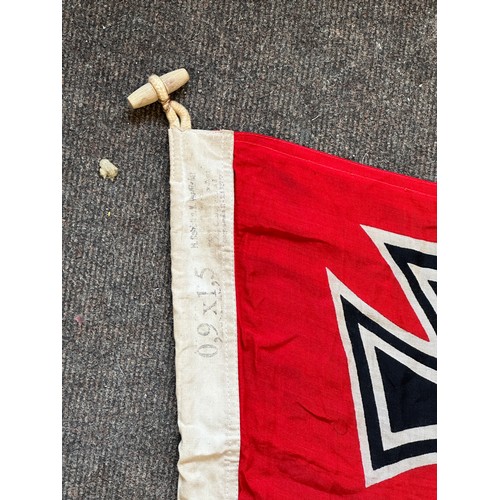 179 - Original WWII German Nazi battle flag, approximate measurement: 88cm by 130cm