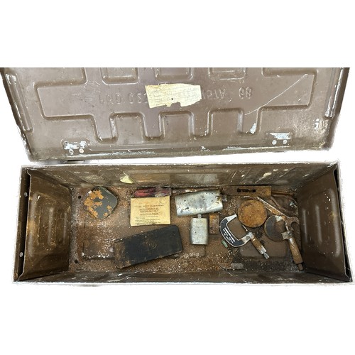 288 - Vintage Ammo box with contents