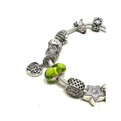 292 - .925 Pandora Bracelet With Charms (56g)